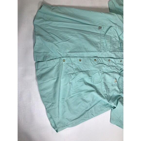 Columbia PFG Shirt Men's Xl Light Blue Button Down Long Sleeve Fishing Gear - Picture 2 of 9